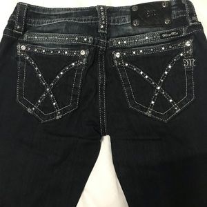Miss Me size 28 signature skinny dark blue jeans